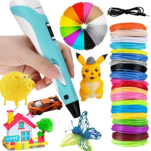 WOOPIE Długopis 3D Dla Dzieci Zestaw z Wyświetlaczem LED - Kreatywna Zabawa na Arena.pl