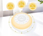GENERATOR BIAŁEGO SZUMU EASYHOME KOŁYSANKI DŹWIĘKI NATURY LAMPKA NOCNA
