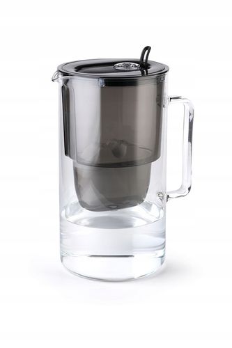 Dzbanek filtrujący szklany Aquaphor Glass 2,5l z wkładem Maxfor+ H, czarny na Arena.pl