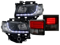 LAMPY REFLEKTORY + TYLNE LED DO VW T4 OD 1996 DO  2003 DAYLIGHT KOMPLET