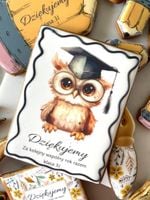 CIASTKO SÓWKA XXL STUDENT SZKOLNY PREZENT NA DZIEŃ NAUCZYCIELA OD KLASY