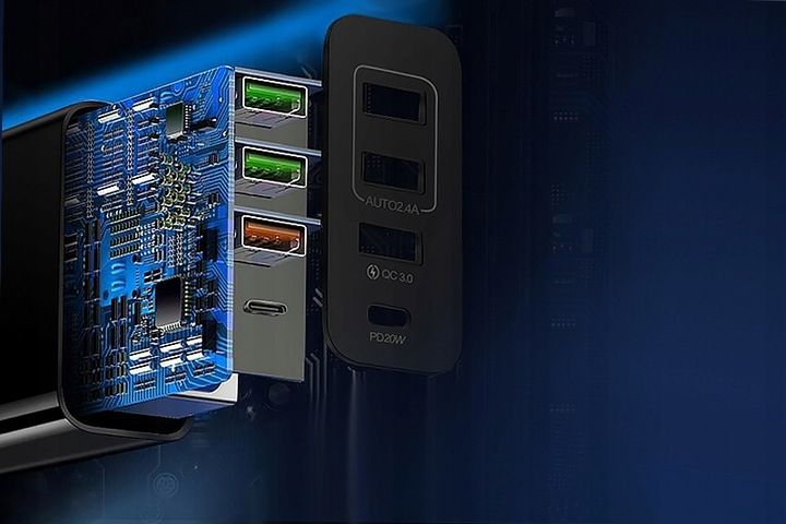 Bardzo Szybka Mocna Ładowarka do Telefonu 4xUSB zdjęcie 7