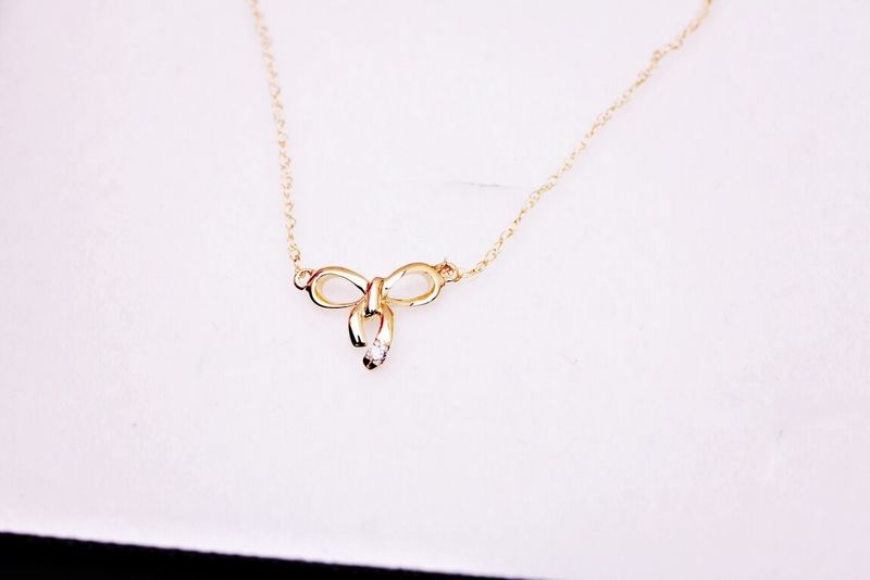 Emaga Złoty naszyjnik NZD4203 - Diament zdjęcie 3