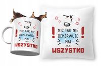 Zestaw Dla Mai Poduszka + Kubek Na Prezent Z Nadrukiem Ze Zdjęciem