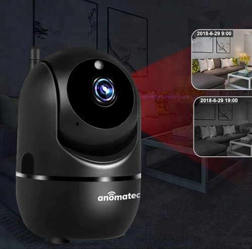 CZARNA KAMERA BEZPRZEWODOWA WIFI 4MPX WEWNETRZNA NIANIA IP APLIKACJA TUYA na Arena.pl