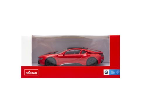 BMW I8 Rastar 58400 skala 1:43 czerwony na Arena.pl
