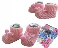 Wełniane skarpetki BUCIKI niemowlęce r 16-18