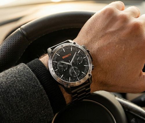 smartwatch gravity czarny pasek + bransoleta gt46-1 na Arena.pl