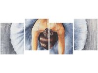 45CM 120 OBRAZ 4 ELEM BŁĘKITNA BALETNICA ŚCIENNY