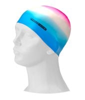 czepek pływacki silikon multi n/b/r alltoswim mc601