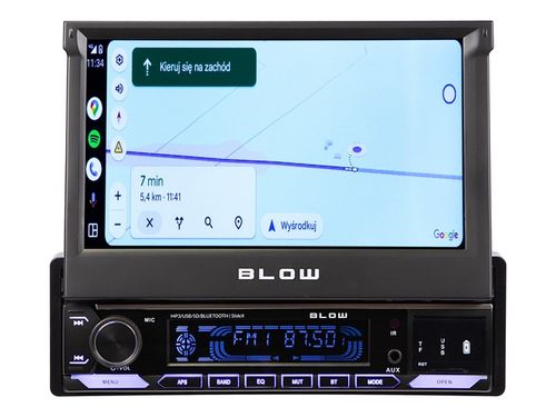 RADIO SAMOCHODOWE 1-DIN 7 CALI WYSUWANY DOTYKOWY EKRAN CARPLAY ANDROID na Arena.pl