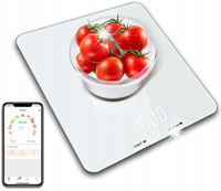 Waga SMART DIET SCALE z aplikacja dietetyczna Bluetooth4.2 IOS Android