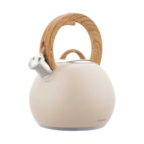 czajnik stalowy z gwizdkiem 3l klausberg kb-7956 beżowy mat na Arena.pl