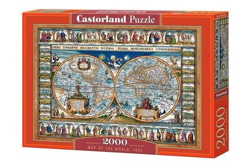 Castor Puzzle 2000 elemenrów - Mapa Świata, 1693 na Arena.pl