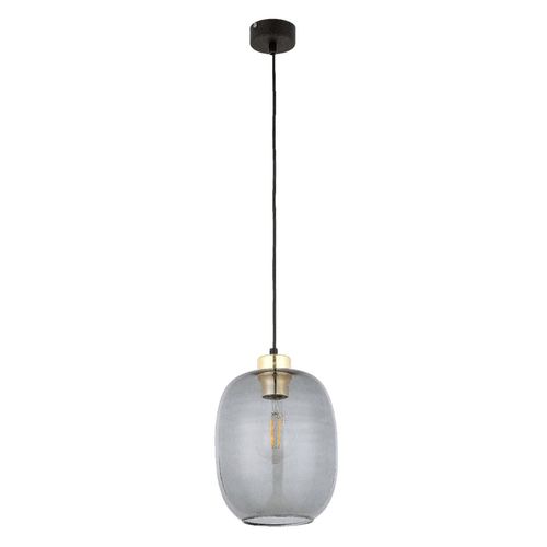 Owalna lampa wisząca Omega 4572 TK Lighting szklana czarna przydymiona na Arena.pl