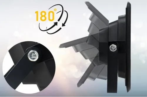 MOCNY NAŚWIETLACZ LED HALOGEN LAMPA SOLARNA ZEWNĘTRZNA IP67 100W 10.000lm na Arena.pl