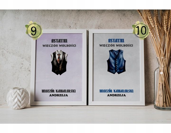 PREZENT NA WIECZÓR KAWALERSKI PAMIĄTKA OBRAZEK A4 IKWK zdjęcie 15