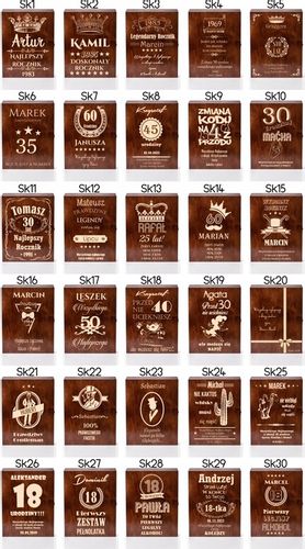 SKRZYNKA KARAFKA SZKLANKI DO WHISKY Z GRAWEREM! na Arena.pl