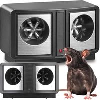 SKUTECZNY ODSTRASZACZ ULTRADŹWIĘKOWY GRYZONI MYSZY SZCZURÓW KUN