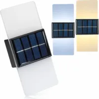 LAMPKA BIAŁA LAMPA LED SOLARNA OGRODOWA DEKORACJA KINKIET CZUJNIK ZMIERZCHU