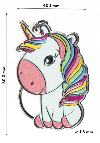 BRELOK ZAWIESZKA DO KLUCZY DZIEWCZYNKA JEDNOROŻEC na Arena.pl