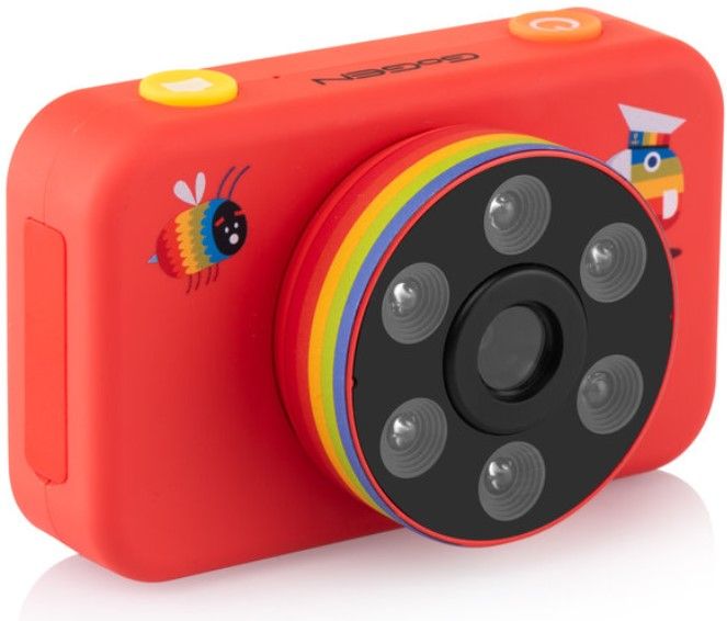 Aparat cyfrowy foto dla dzieci GoGEN DECKOFOTOR czerwony zdjęcie 13
