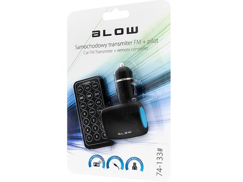 Transmiter FM BLOW USB SD/MMC niebieski + pilot na Arena.pl