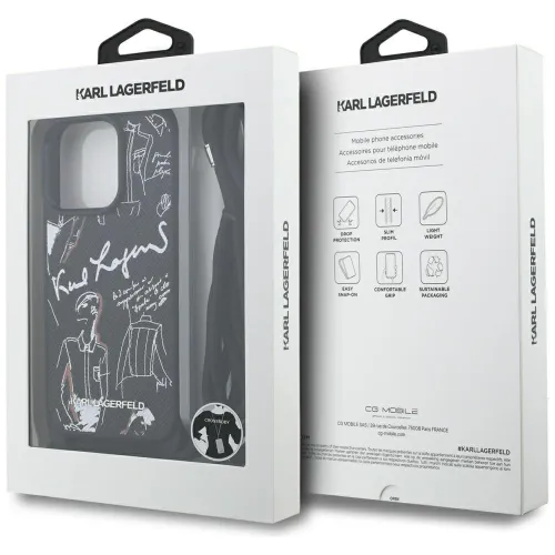 etui karl lagerfeld crossbody grained pattern & logo do iphone 16 pro na Arena.pl