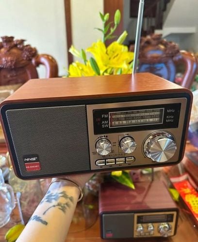 Radio Retro sieciowo-bateryjne FM PRZENOŚNE pilot Bluetooth 1200mAh na Arena.pl