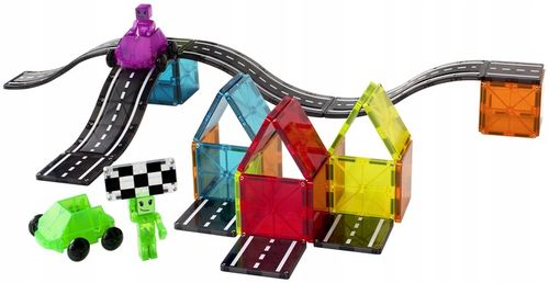 MAGNA-TILES KLOCKI MAGNETYCZNE DOWNHILL DUO TOR WYŚCIGOWY 40 EL. na Arena.pl
