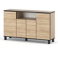 Komoda Wysoka Do Salonu 140cm Bruno Nowoczesna Pojemna Szafka Rtv Salon