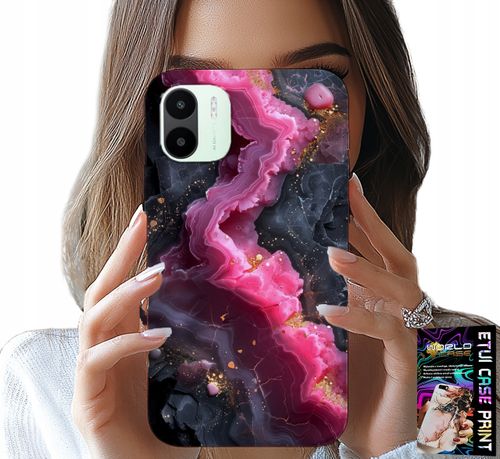 ETUI DO XIAOMI REDMI A2 - RÓŻOWY MARMUREK PLECKI, MODNE WZORY na Arena.pl