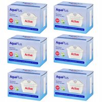 Wkład filtrujący wodę, filtr do wody AquaPlus, zestaw 6 szt. do dzbanka