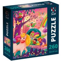 puzzle edukacyjne świat jednorożców układanka dla dzieci 260el