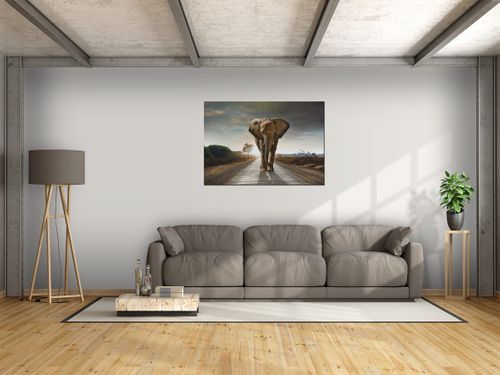 Obraz Słoń 100x70 PŁÓTNO na Arena.pl