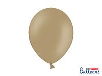 Balony pastelowe brązowe cappuccino, 30 cm 10 szt.