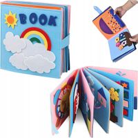 KSIĄŻKA FILCU 3D MONTESSORI ZABAWKA SENSORYCZNA