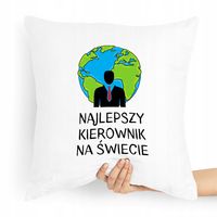 Poduszka Prezent Dla Najlepszego Kierownika Z Nadrukiem Ze Zdjęciem