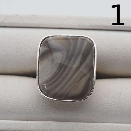 Srebrny pierścionek z Krzemieniem Pasiastym – ręcznie wykonany, srebro 925 2 na Arena.pl