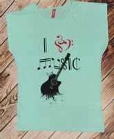 Damska bluzka koszulka damski t-shirt gitara L