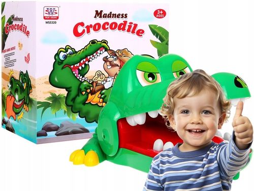 gra zręcznościowa dla dzieci GRA KROKODYL chory ząbek - aligator u dentysty na Arena.pl
