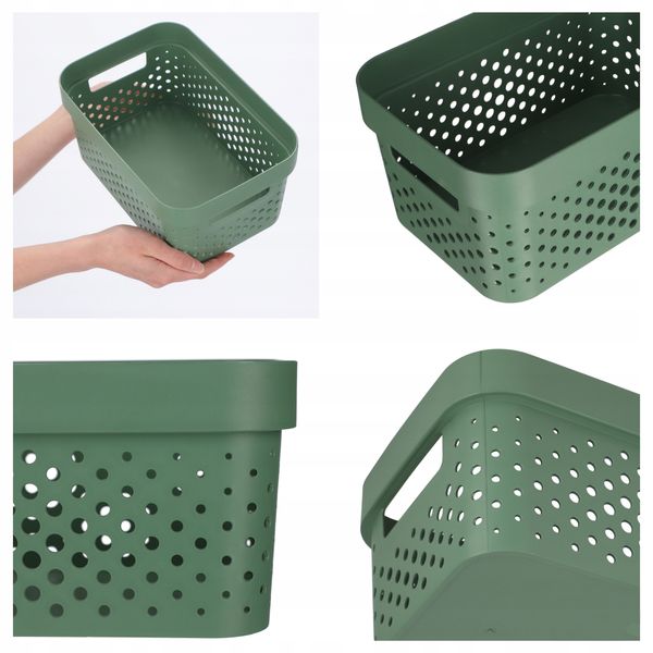 Curver Pojemnik Pudełko Ażurowe Eko 4,5 L Zielony zdjęcie 4