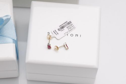 Złote kolczyki KZD2298 - Diament na Arena.pl