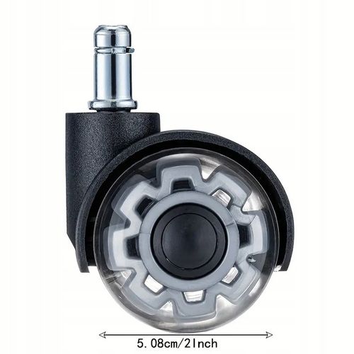 Zestaw 5 Kółek PU fi 11 ciche łożyska grube opony podłogi bez na Arena.pl