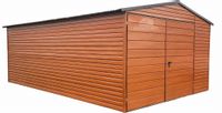 GARAŻ BLASZANY 4M X 6M  DWUSPAD + BRAMA - DREWNOPODOBNY 4X6 GB249