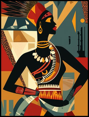 Plakat 75x100cm Afrykańska Mozaika na Arena.pl