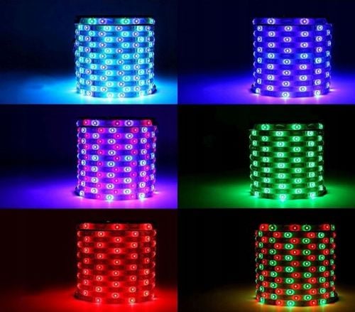 ZESTAW 5 METRÓW TAŚMY LED RGB + pilot na Arena.pl