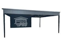 Wiata samochodowa 6x5 + pomieszczenie gospodarcze GP168