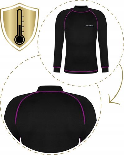 Koszulka Termoaktywna Damska M L Bielizna Odzież Termiczna Bluzka Bluza Róż na Arena.pl