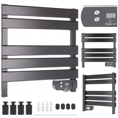 MAŁY GRZEJNIK ŁAZIENKOWY ELEKTRYCZNY drabinka suszarka timer CZARNY 150W na Arena.pl